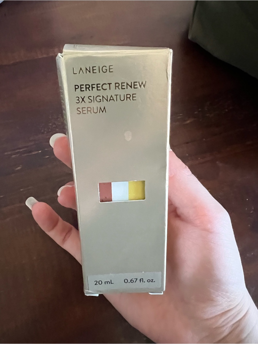 LANEIGE Perfect Renew 3X Signature Serum – Brown, White, Yellow